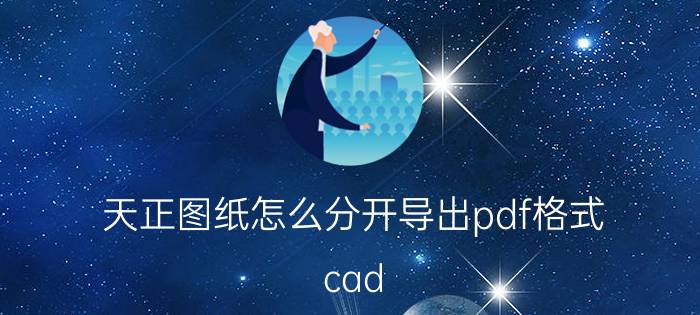 天正图纸怎么分开导出pdf格式 cad/天正如何导出彩色PDF？